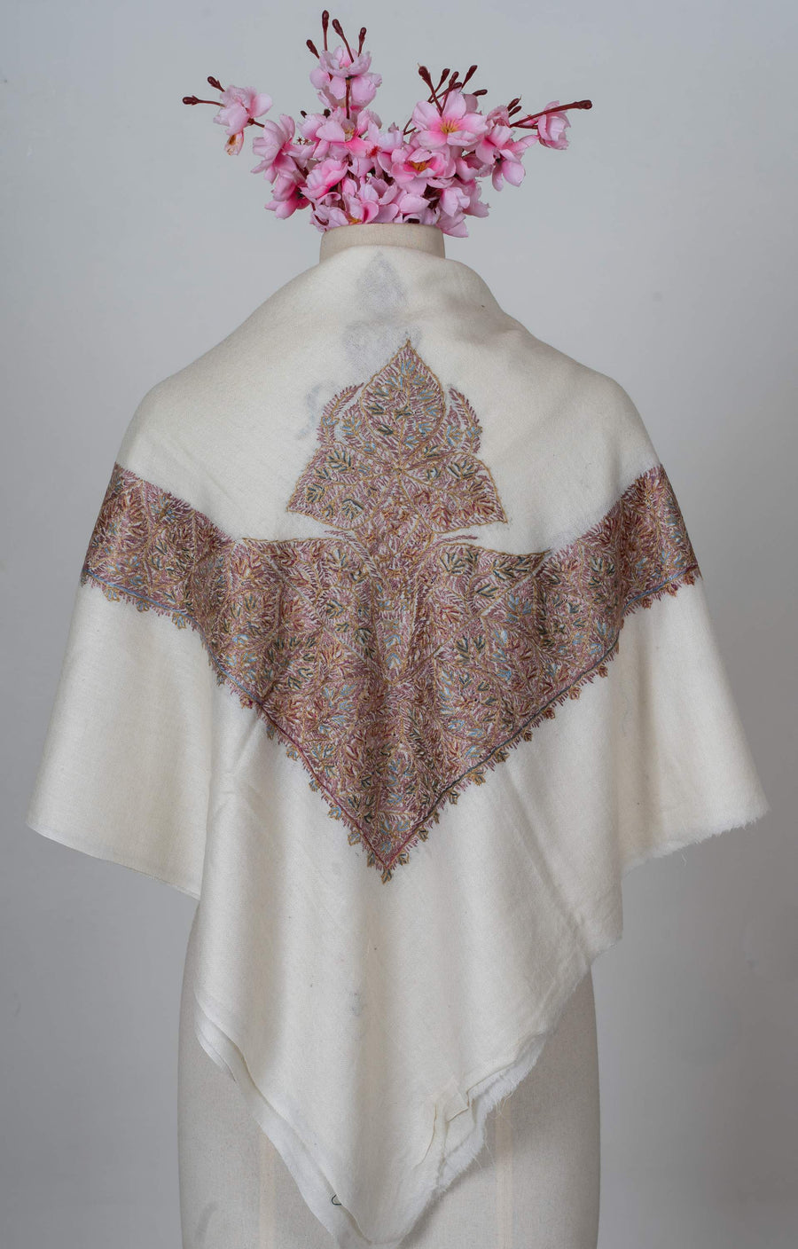 Rosewood Ember Rumal 58 inches — Sozni Hand Embroidered