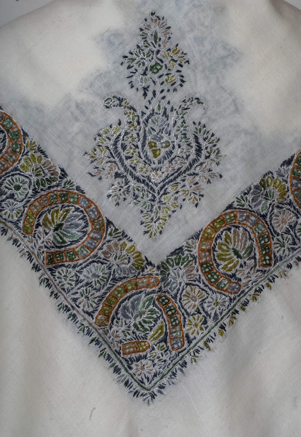 Forest Crest Rumal 58 inches — Sozni Hand Embroidered