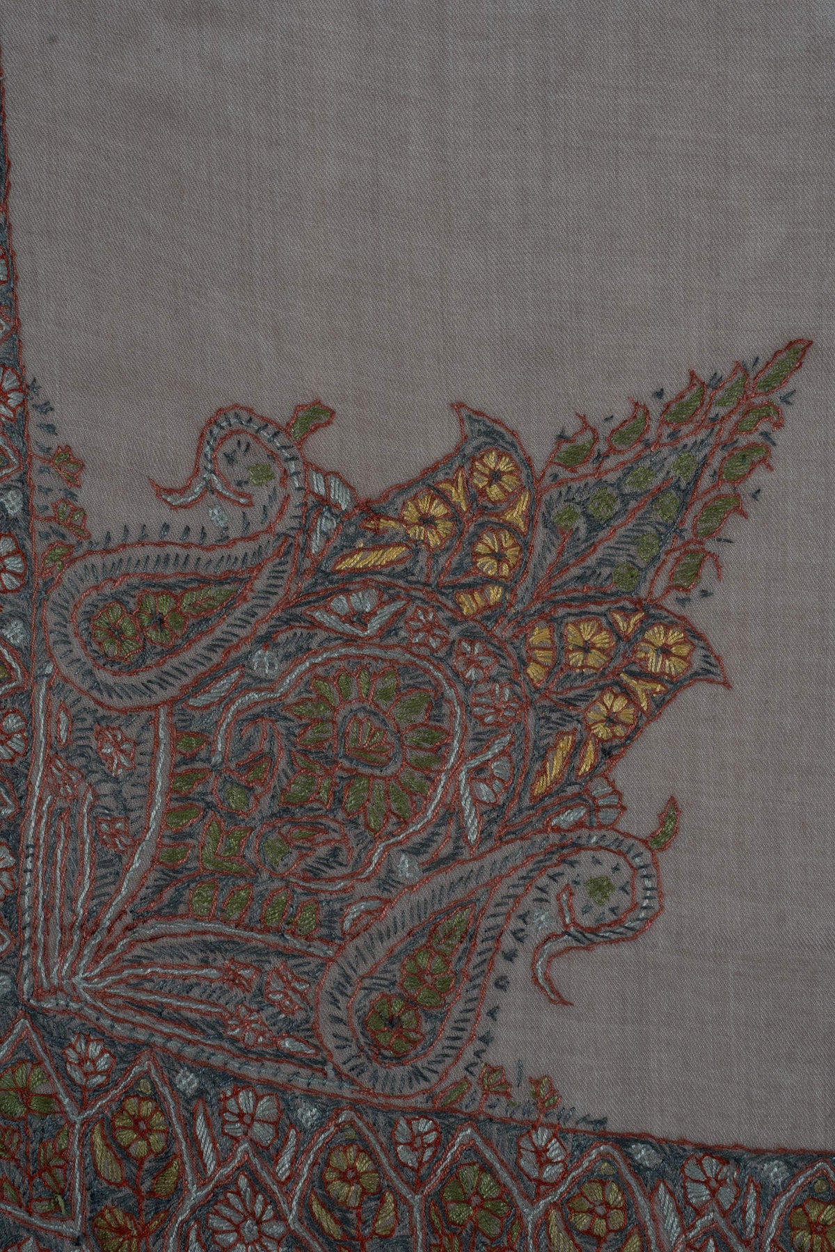 Dusky Rose Rumal 58 inches — Sozni Hand Embroidered