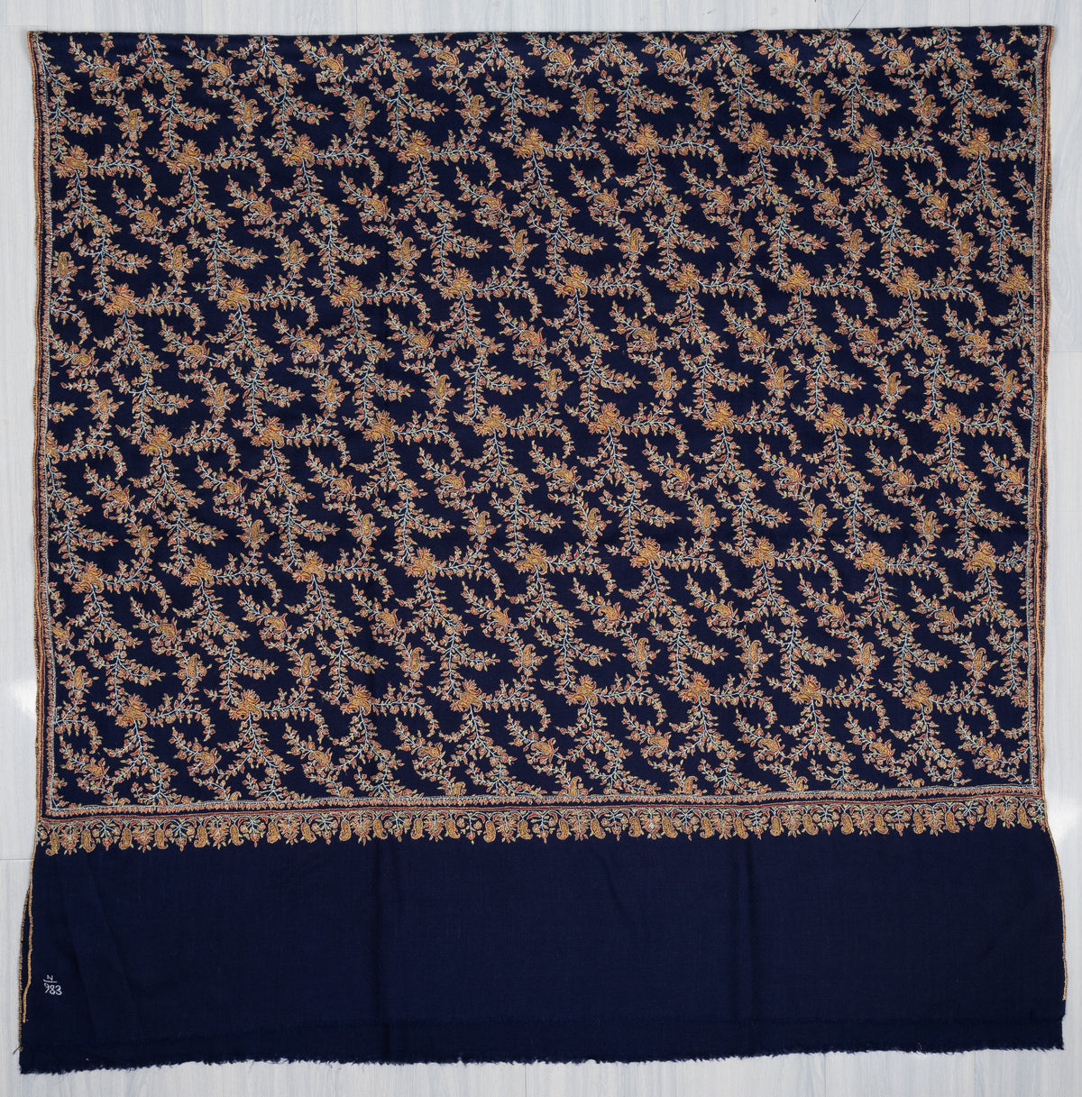 Neel-e-Nazakat — Pure Pashmina Sozni Shawl