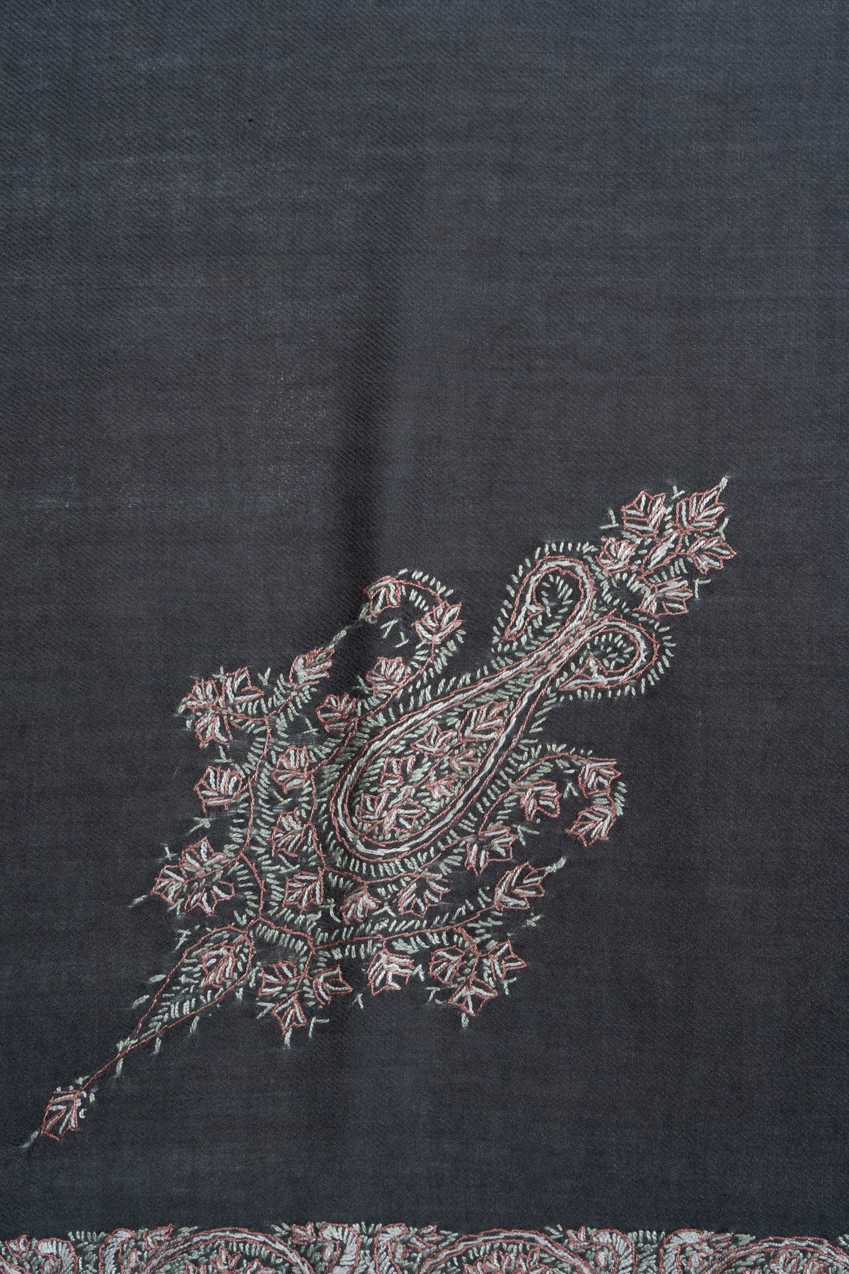 Midnight Blush Rumal — Sozni Hand Embroidered