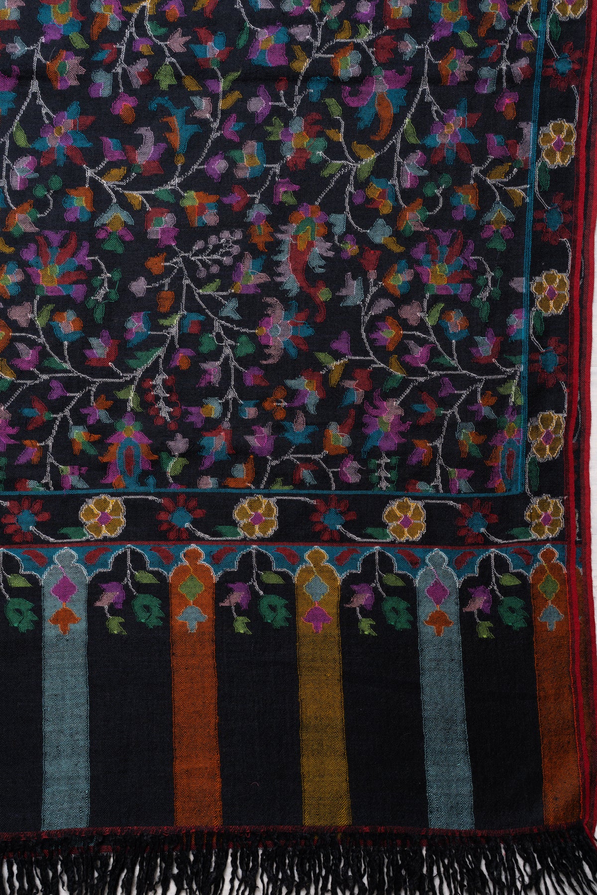 3 Yards Kani Hand Woven Pure Pashmina Shawl