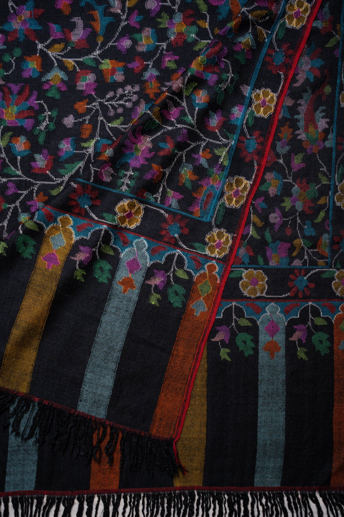 3 Yards Kani Hand Woven Pure Pashmina Shawl