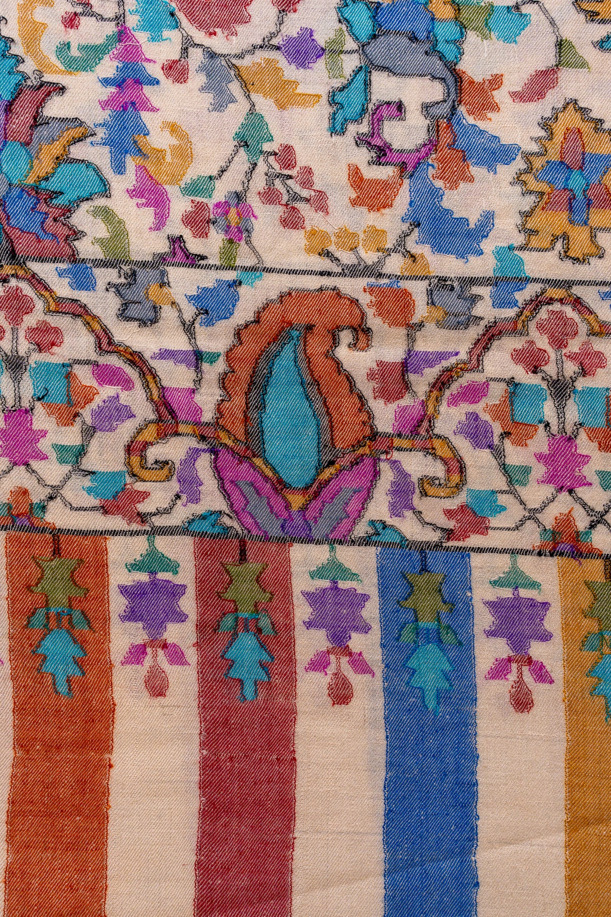 3 Yards Handwoven Kani Pashmina Shawl