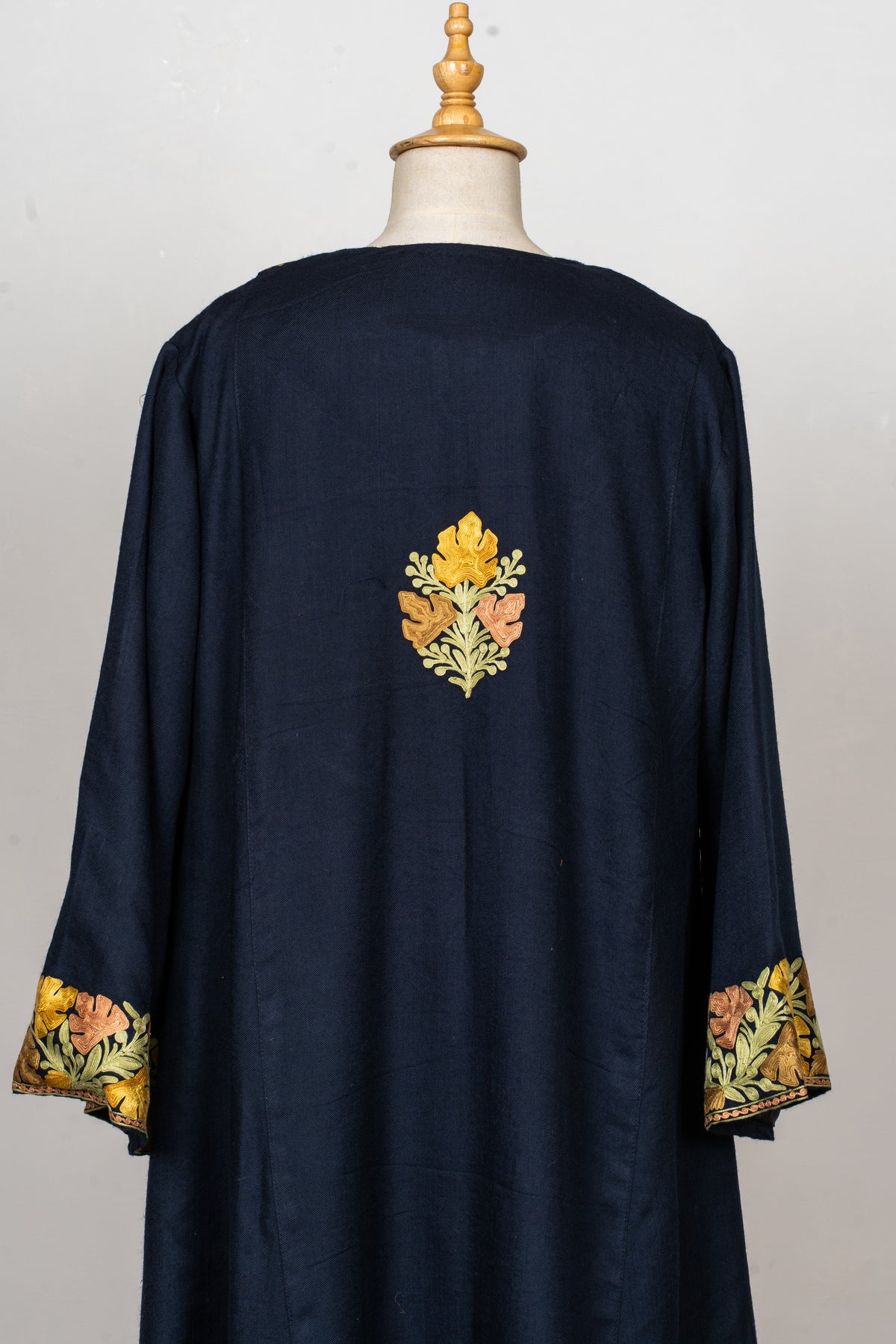 Navy Regal Aari Embroidered Abaya