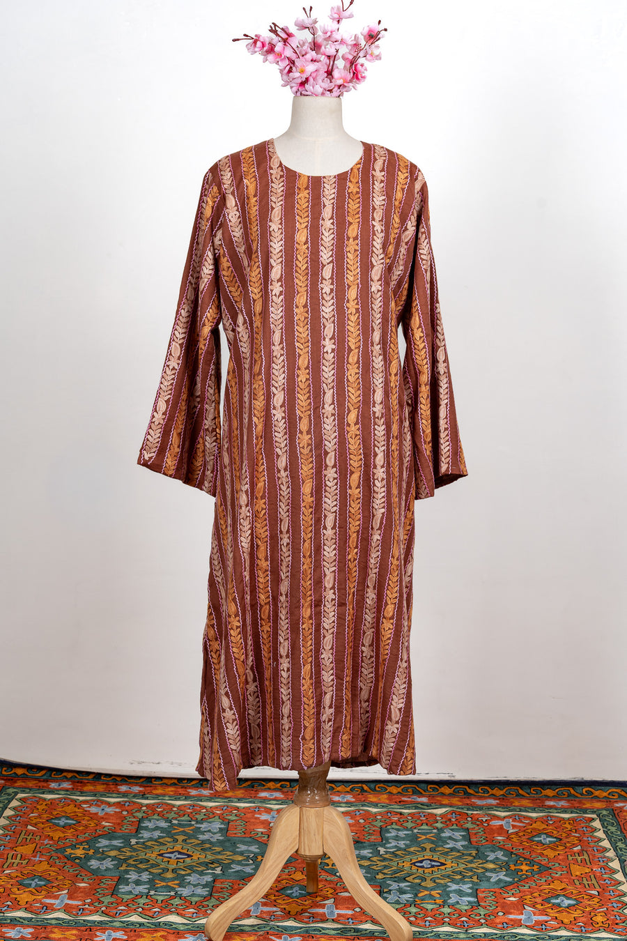 Autumn Trail Aari Embroidered Abaya