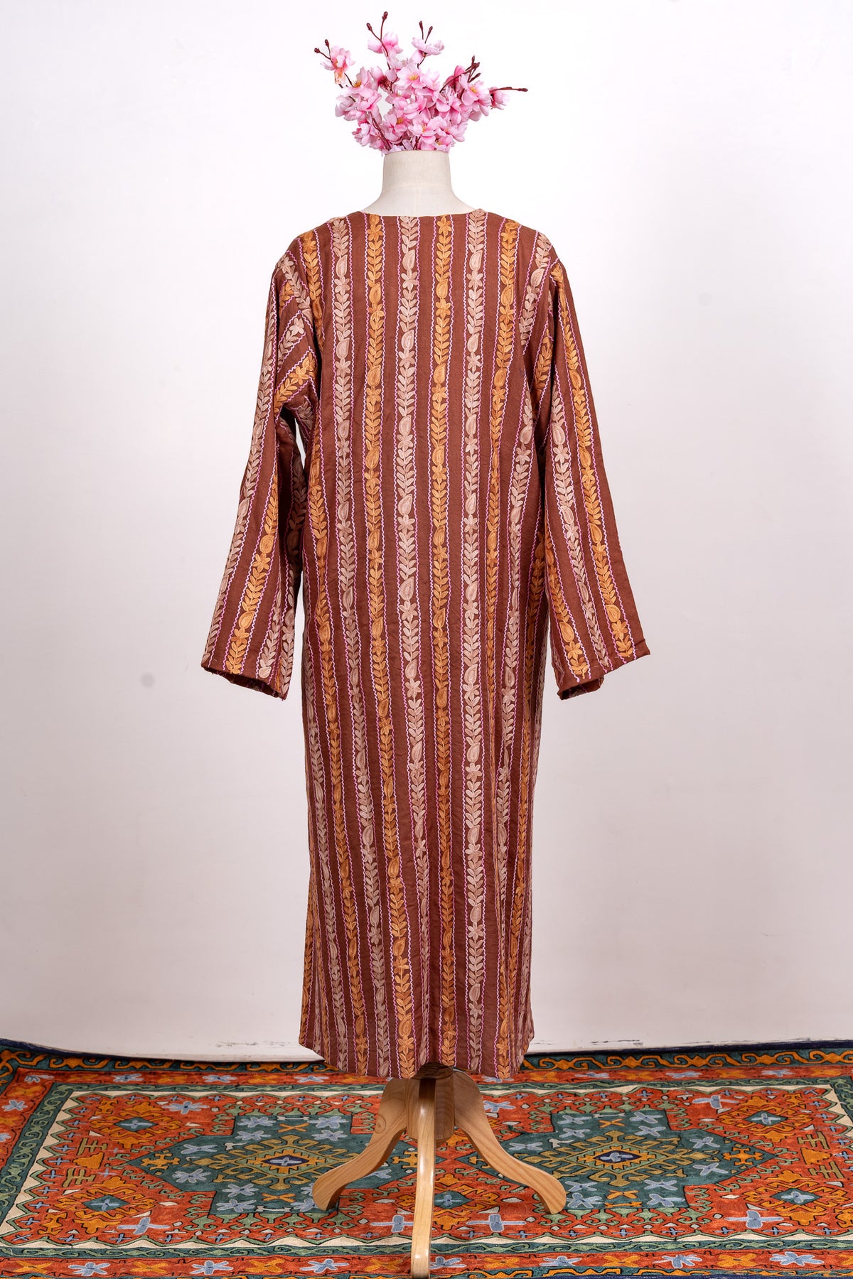 Autumn Trail Aari Embroidered Abaya