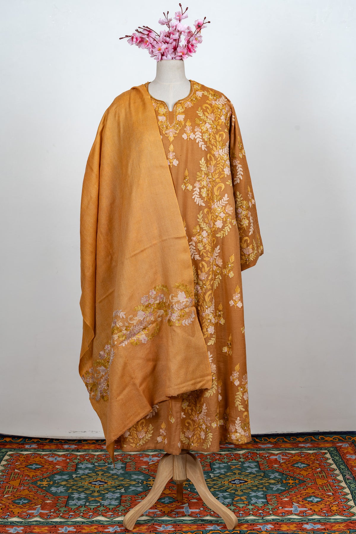 Golden Harvest Aari Embroidered Abaya
