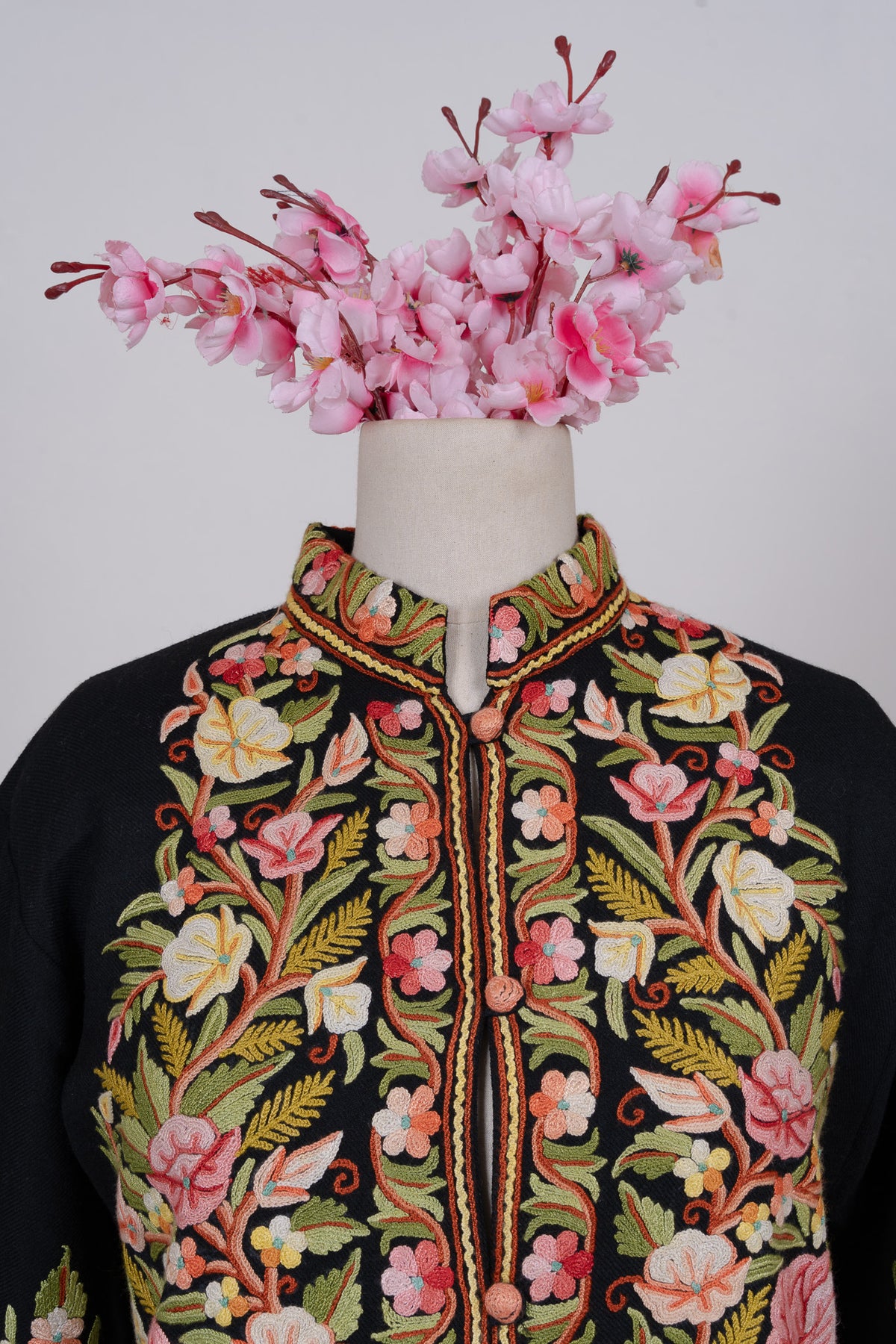 Blossom Trail Aari Hand Embroidered Short Jacket