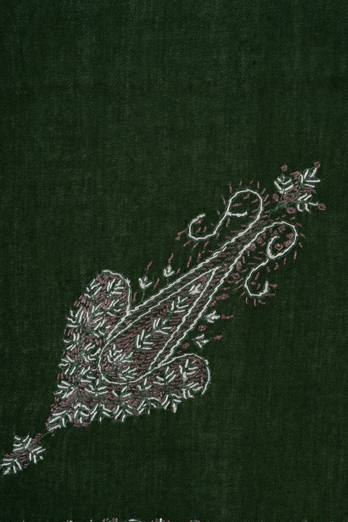 Forest Noir Rumal — Sozni Hand Embroidered