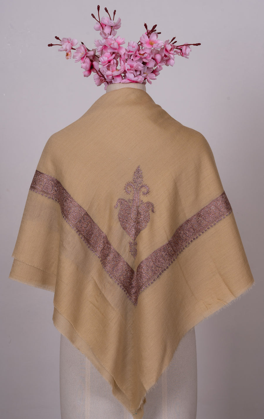 Honey Dusk Rumal — Sozni Hand Embroidered