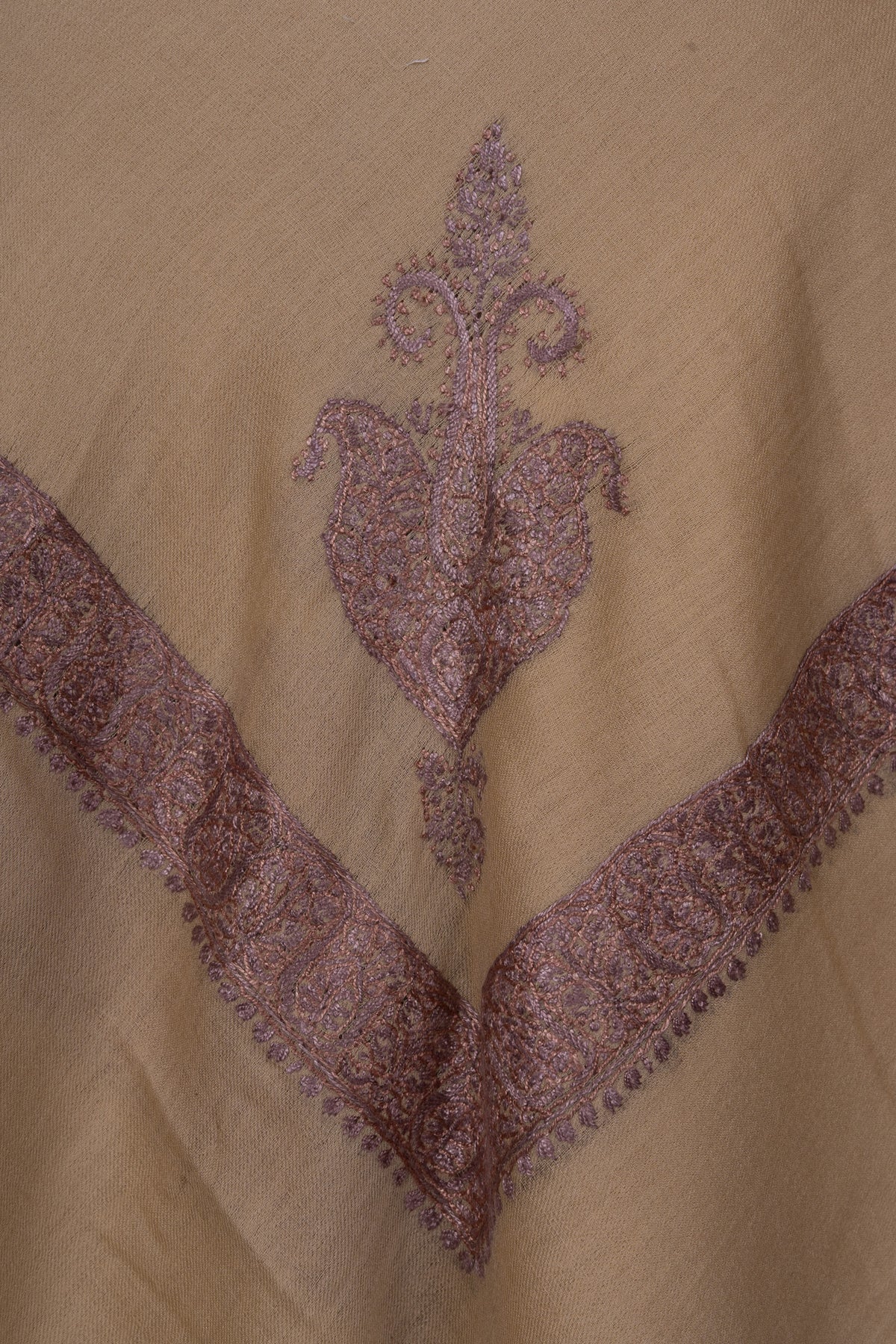 Honey Dusk Rumal — Sozni Hand Embroidered