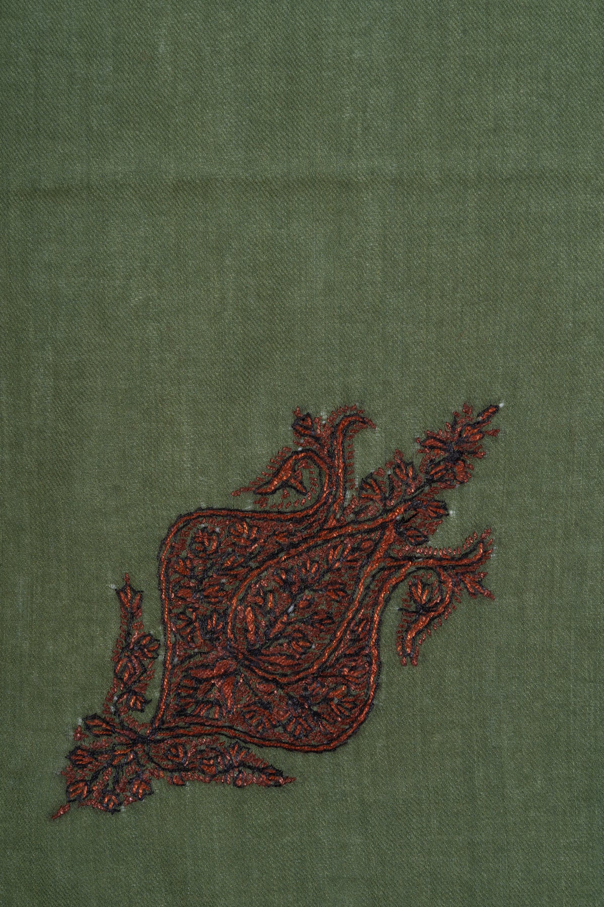 Forest Dusk Rumal — Sozni Hand Embroidered