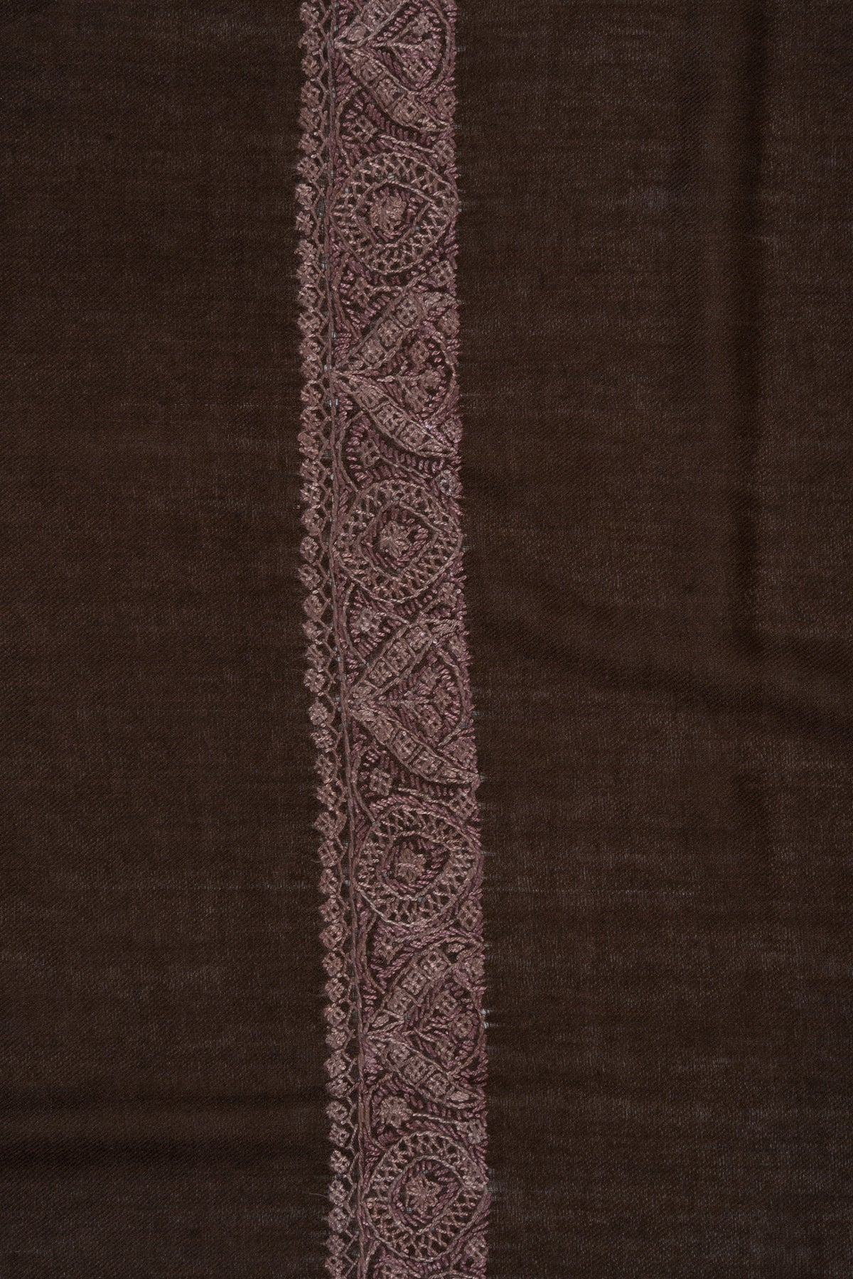 Cocoa Drift Rumal — Sozni Hand Embroidered