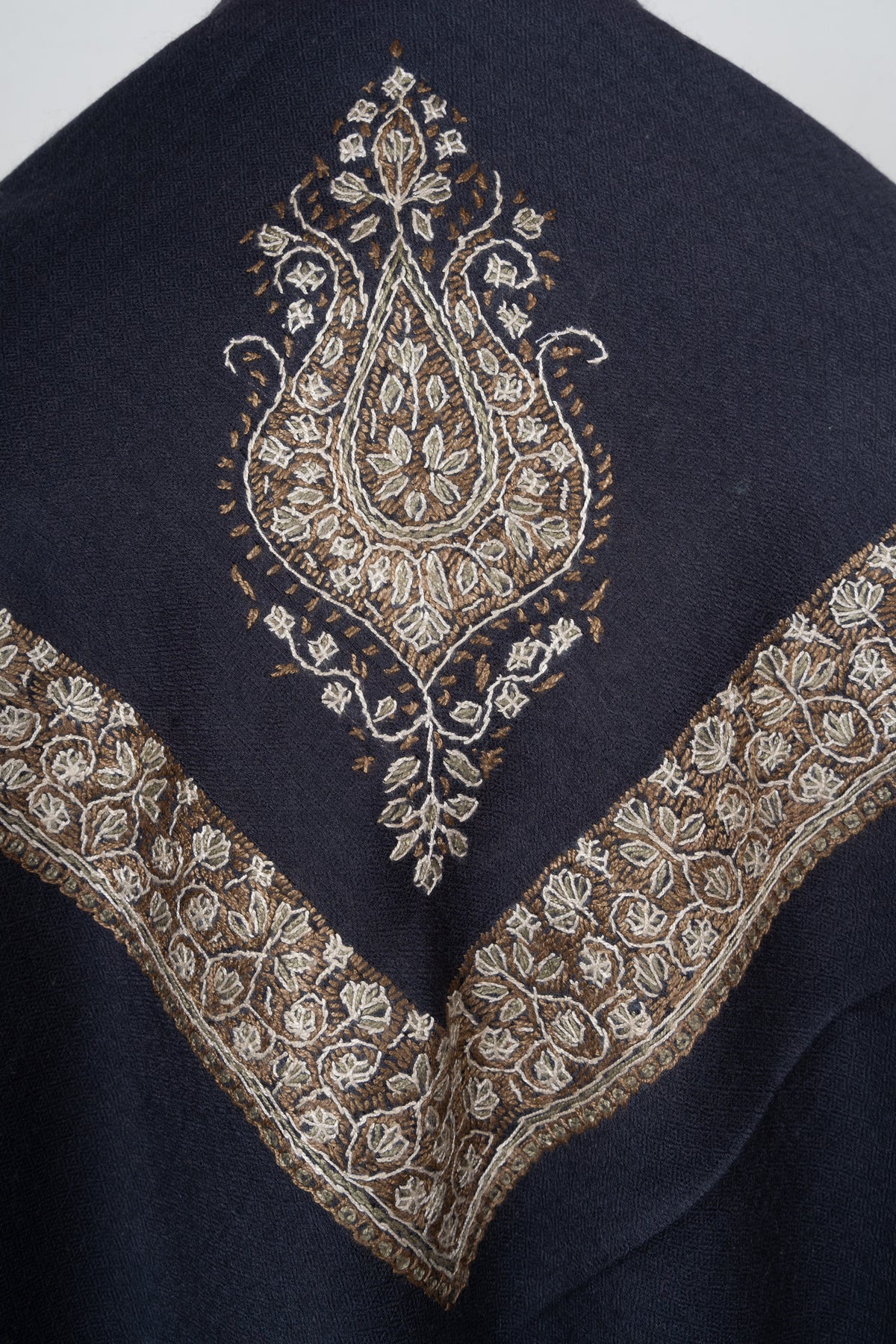 Verdant Heirloom Rumal — Sozni Hand Embroidered