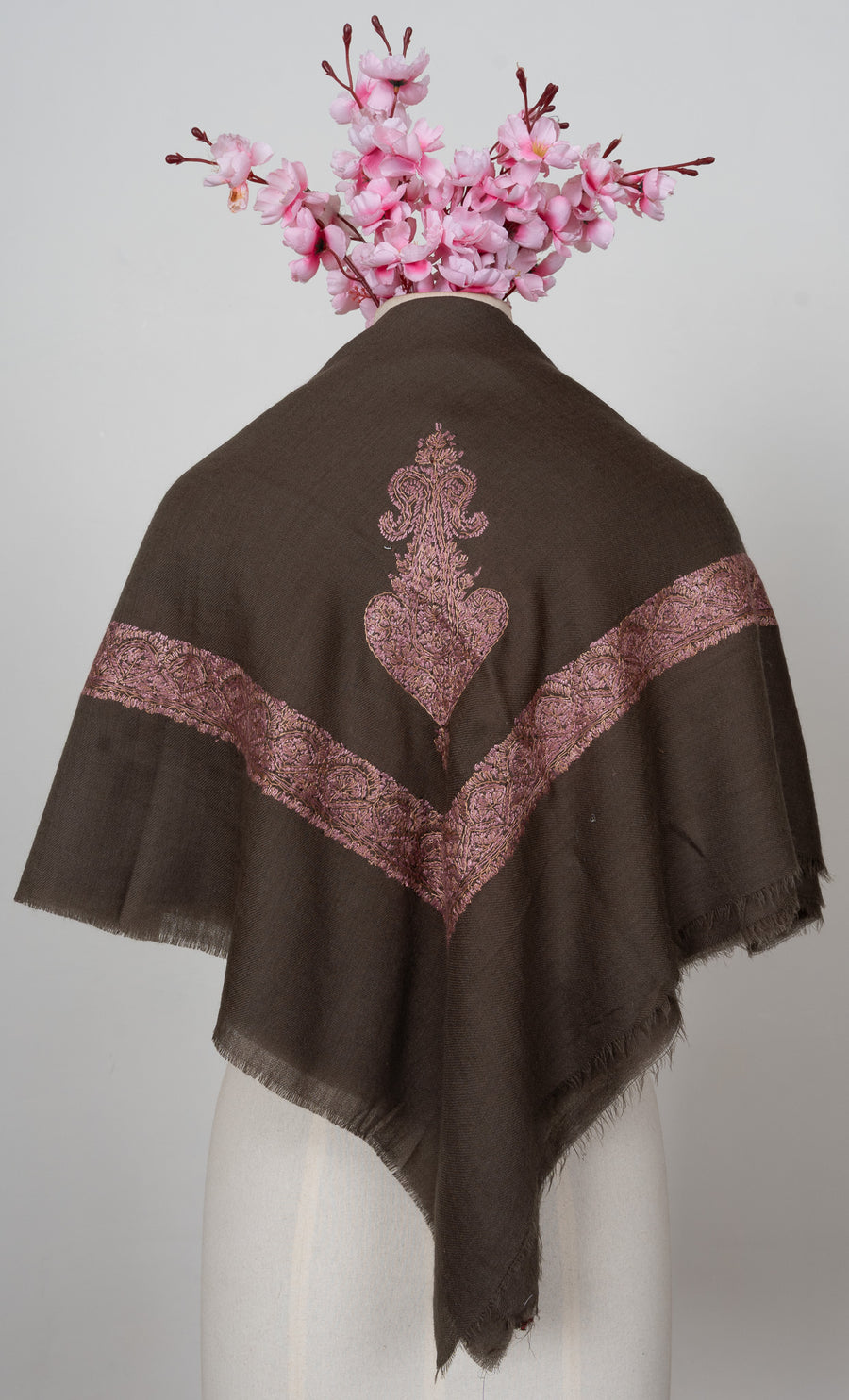 Nocturne Bloom Rumal — Sozni Hand Embroidered