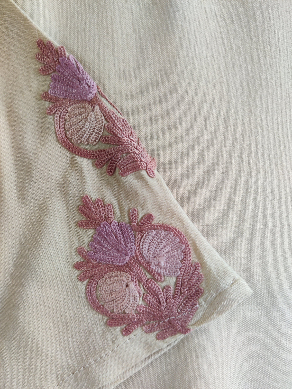 Golden Blossom Aari Embroidered Kurti