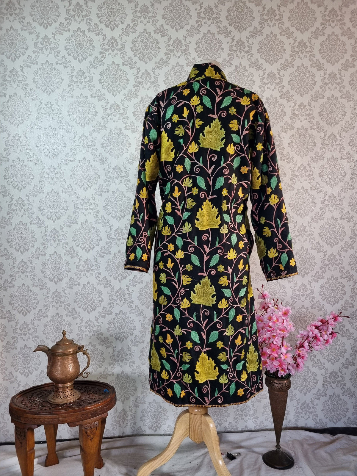 A Touch of Elegance with Maple Leaves: The Kashmiri Aari Embroidered Jacket
