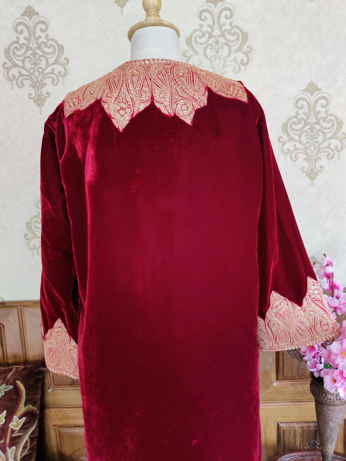 Kashmiri Robe With tilla Embroidery