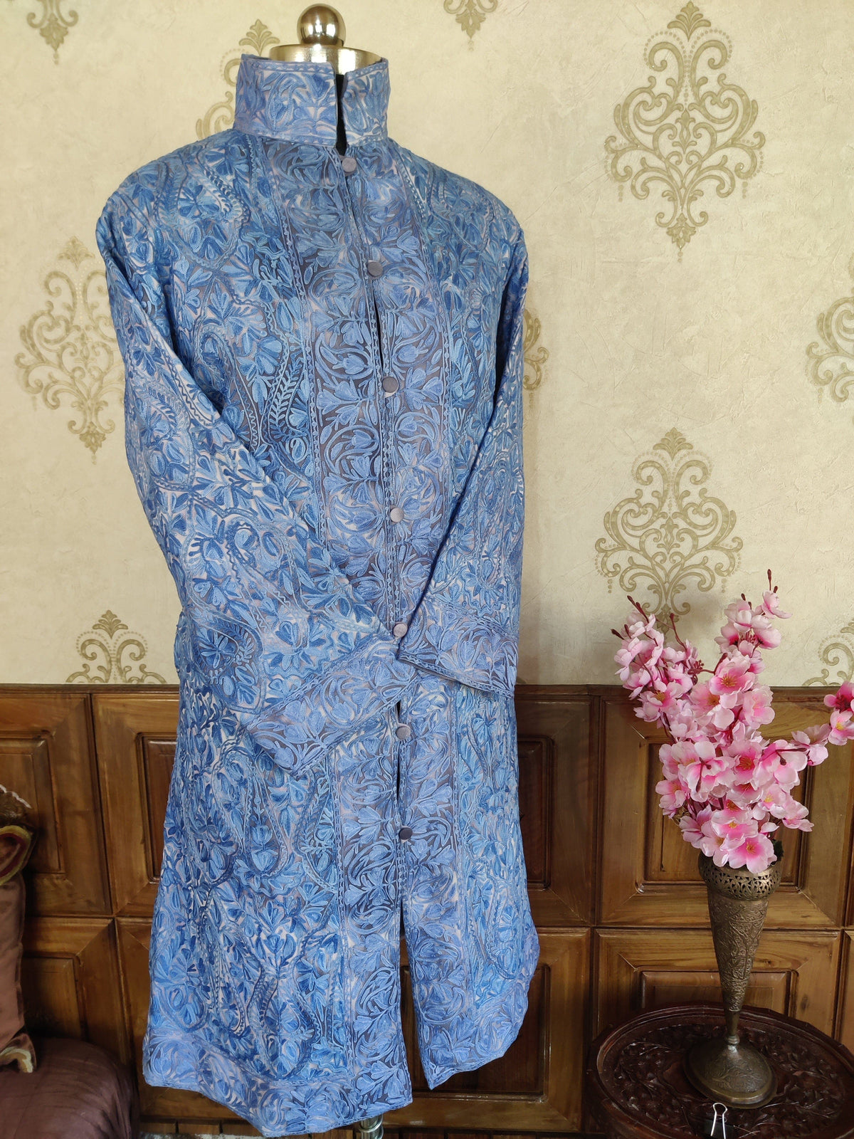 Heavy Paisley-Floral Embroidery