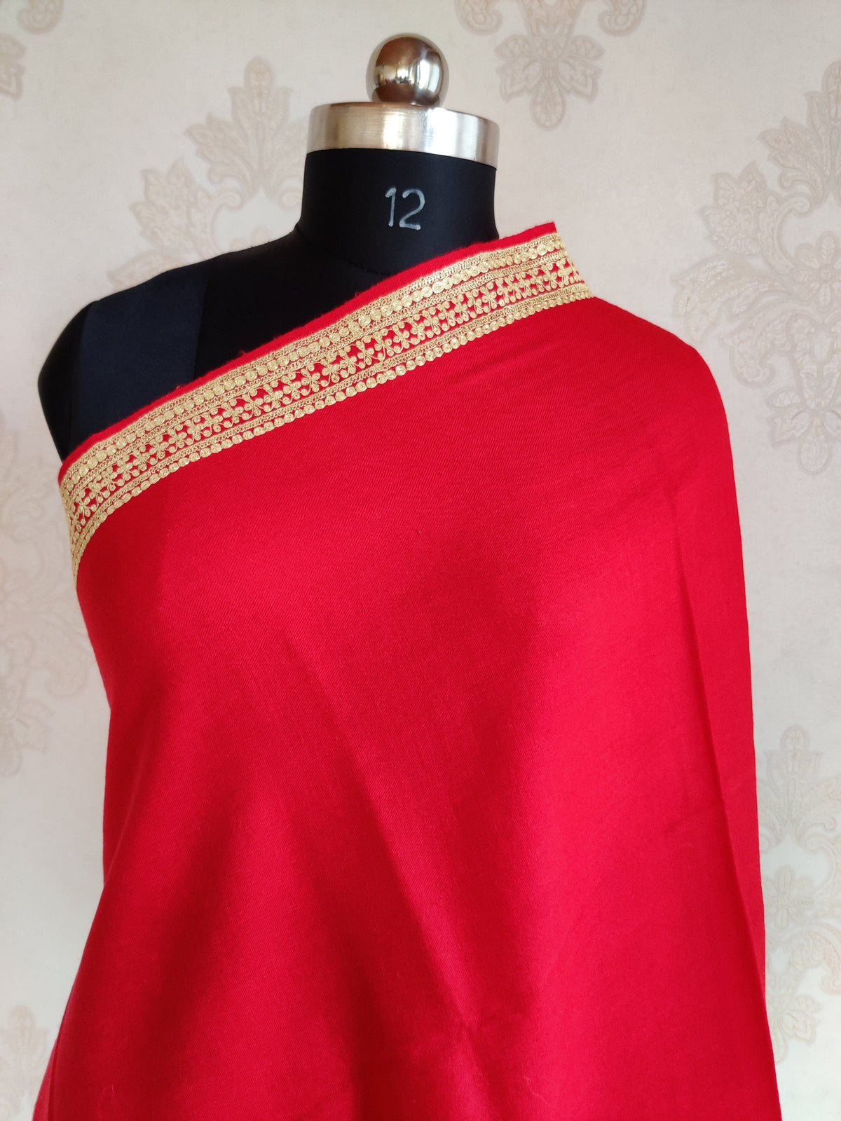 Pure Woolen Kashmiri Embroidery Stole with Tilla Embroidery Kashmiri Stoles KashmKari
