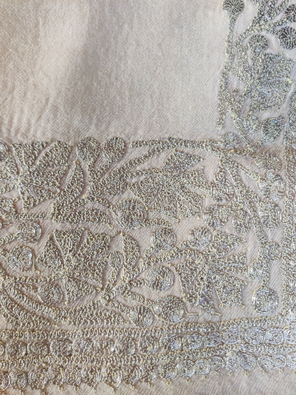Pure Woolen Kashmiri Embroidery Stole with Tilla Embroidery Kashmiri Stoles KashmKari