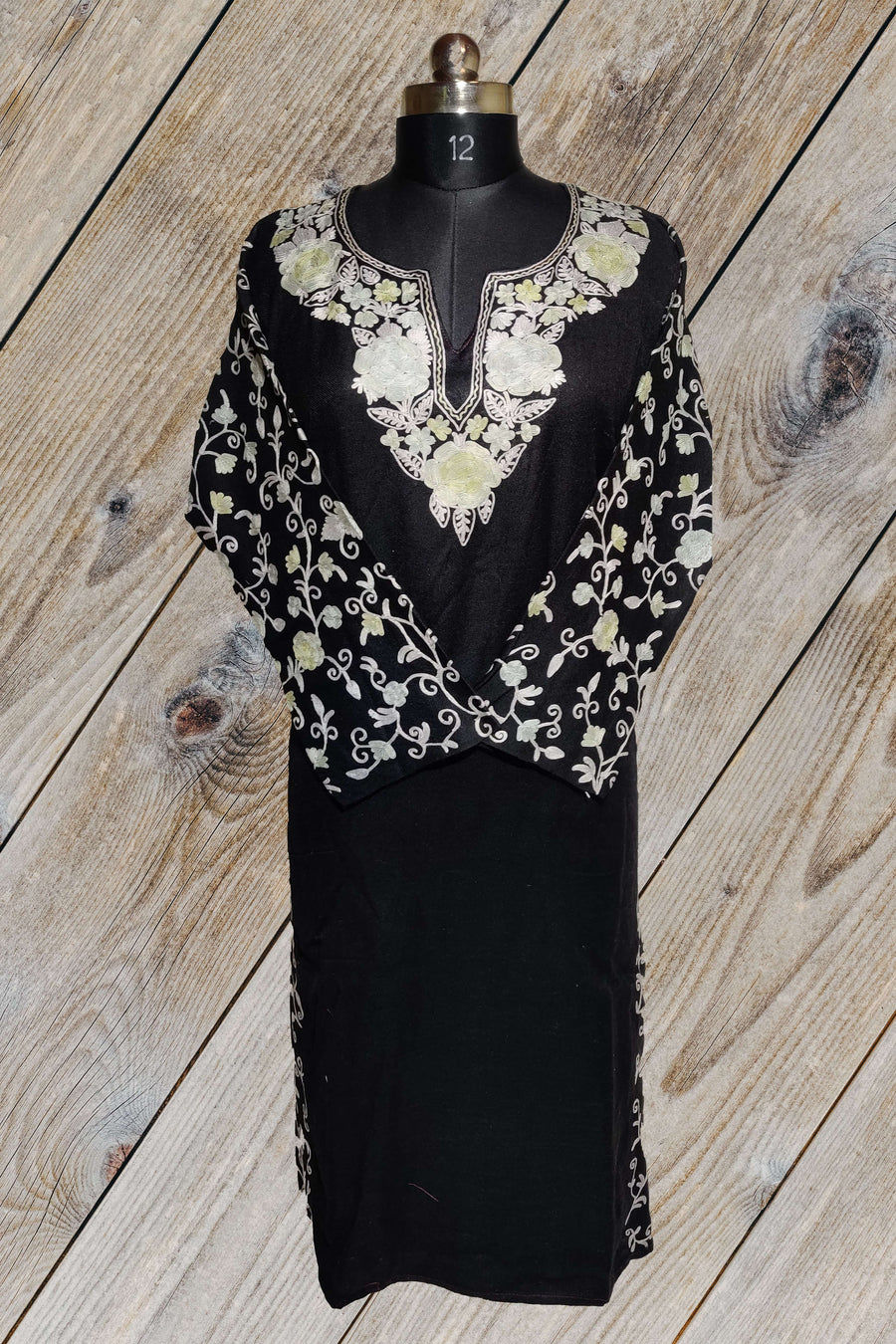 Kashmir Thread Pheran Kashmiri Phiran With Aari Embroidery