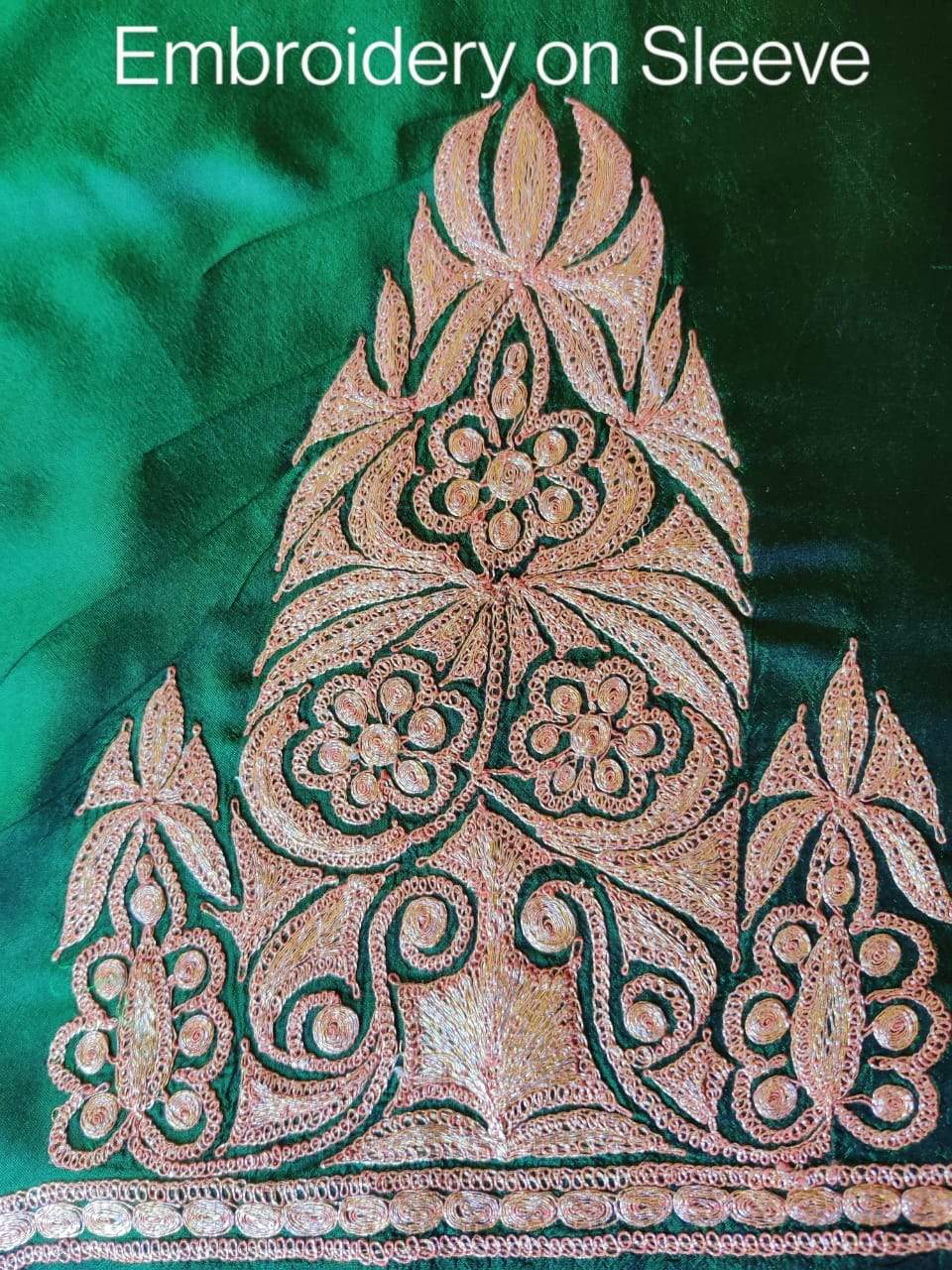 Kashmir Thread Summer Suit Pure Silk Kashmiri Suit Three-Piece With Tilla Embroidery