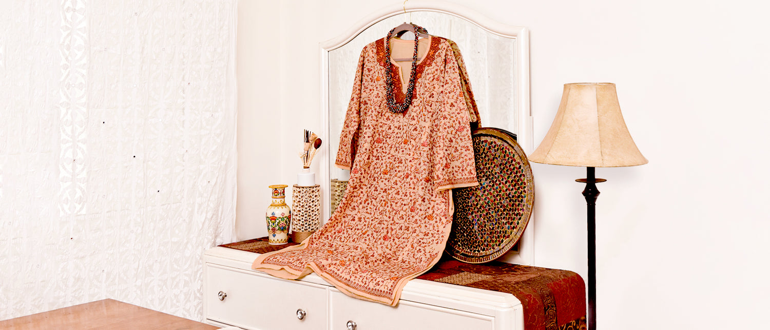 Kashmiri Hand Embroidered Pherans