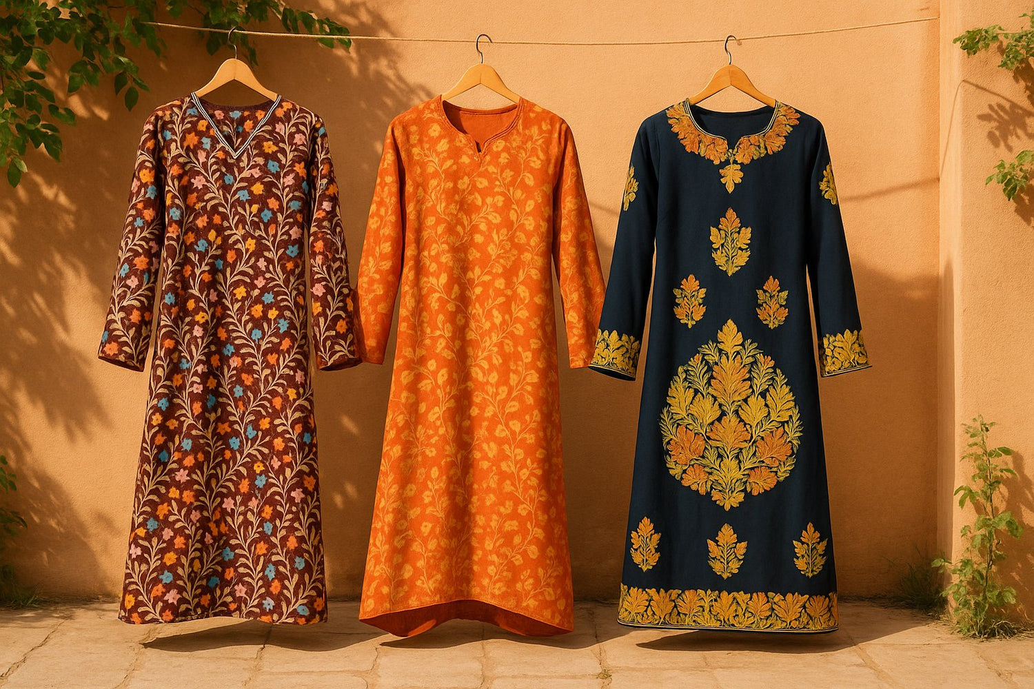 Kashmiri Embroidered Abayas