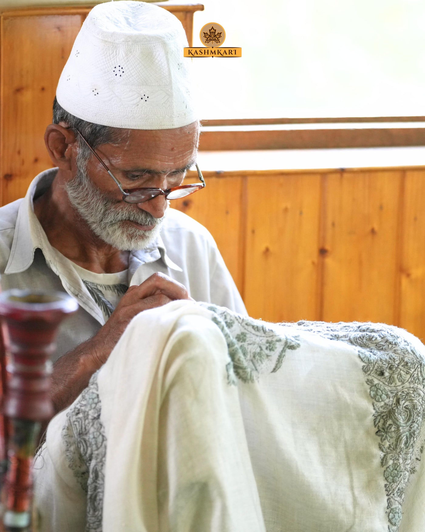 Pure Pashmina Sozni Hand-Embroidered Shawls