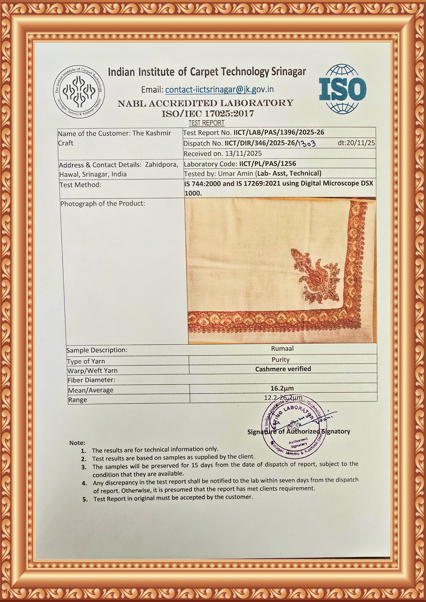 Ember Dusk Rumal — Cashmere Sozni Hand Embroidered