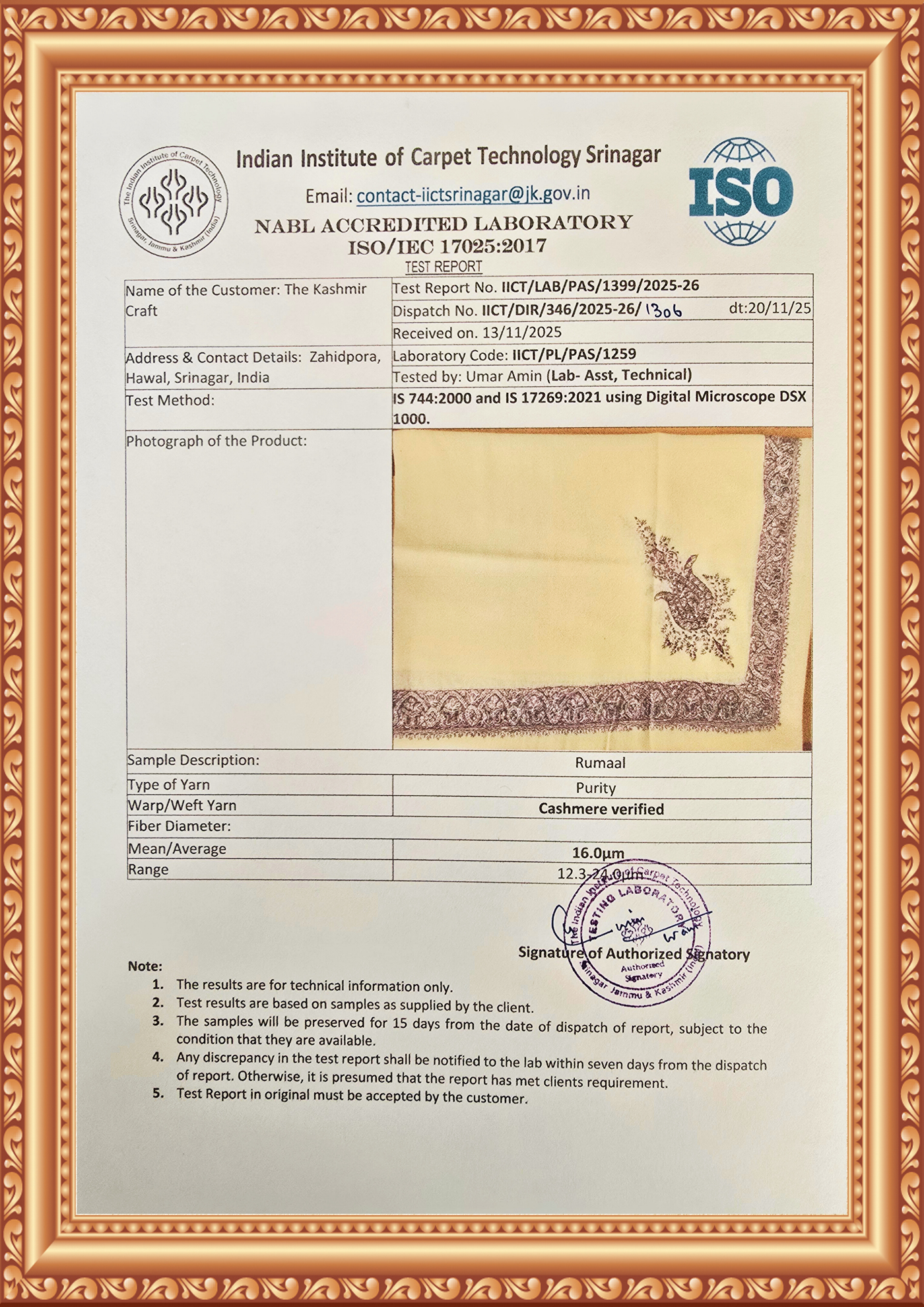 Midnight Veil Rumal — Cashmere Sozni Hand Embroidered