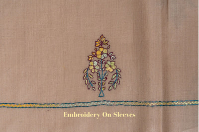 Sandstone Sozni Hand Embroidered Suit