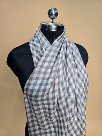 Classic Fine Merino wool Checkered Scarf