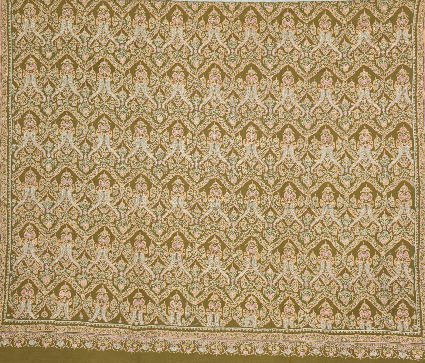 Heirloom Sozni Pashmina Shawl – Hand-Embroidered with Pure Silk Threads