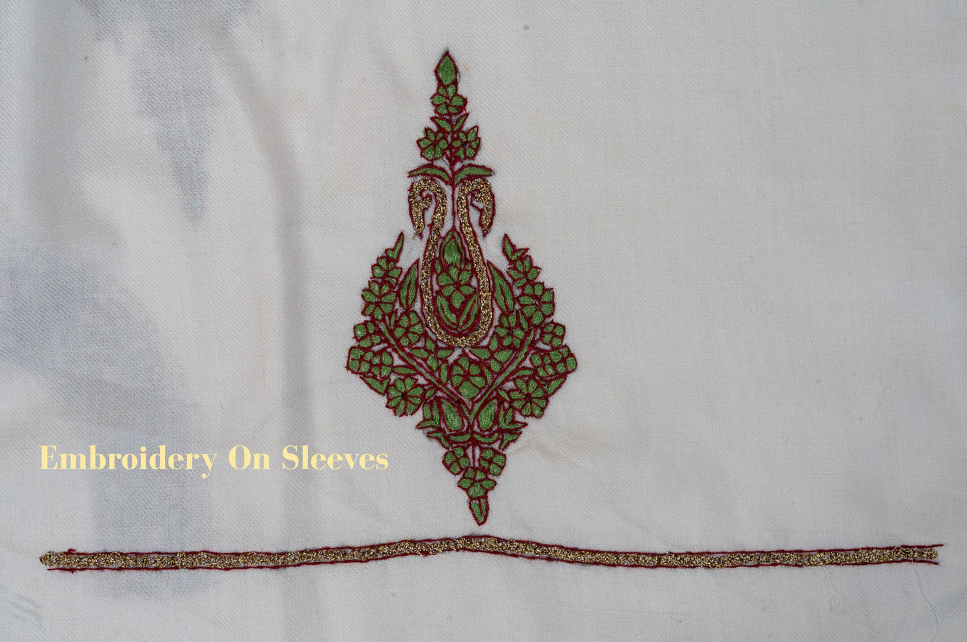 Ivory Charm Sozni Hand Embroidered Suit