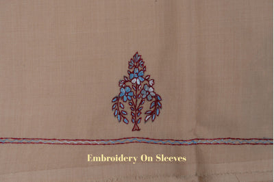 Desert Mist Sozni Hand Embroidered Suit