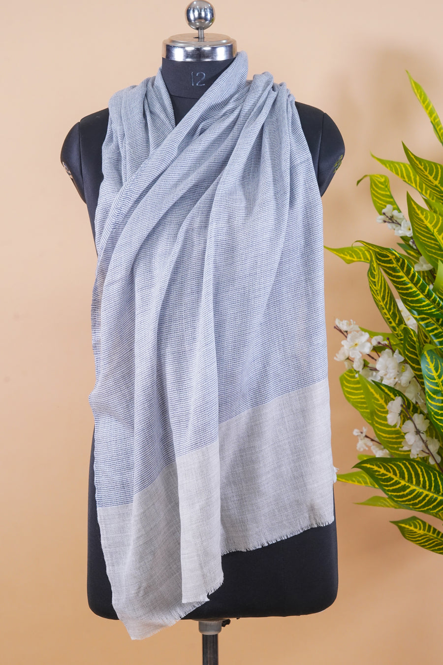Classic Fine Merino wool Checkered Stole