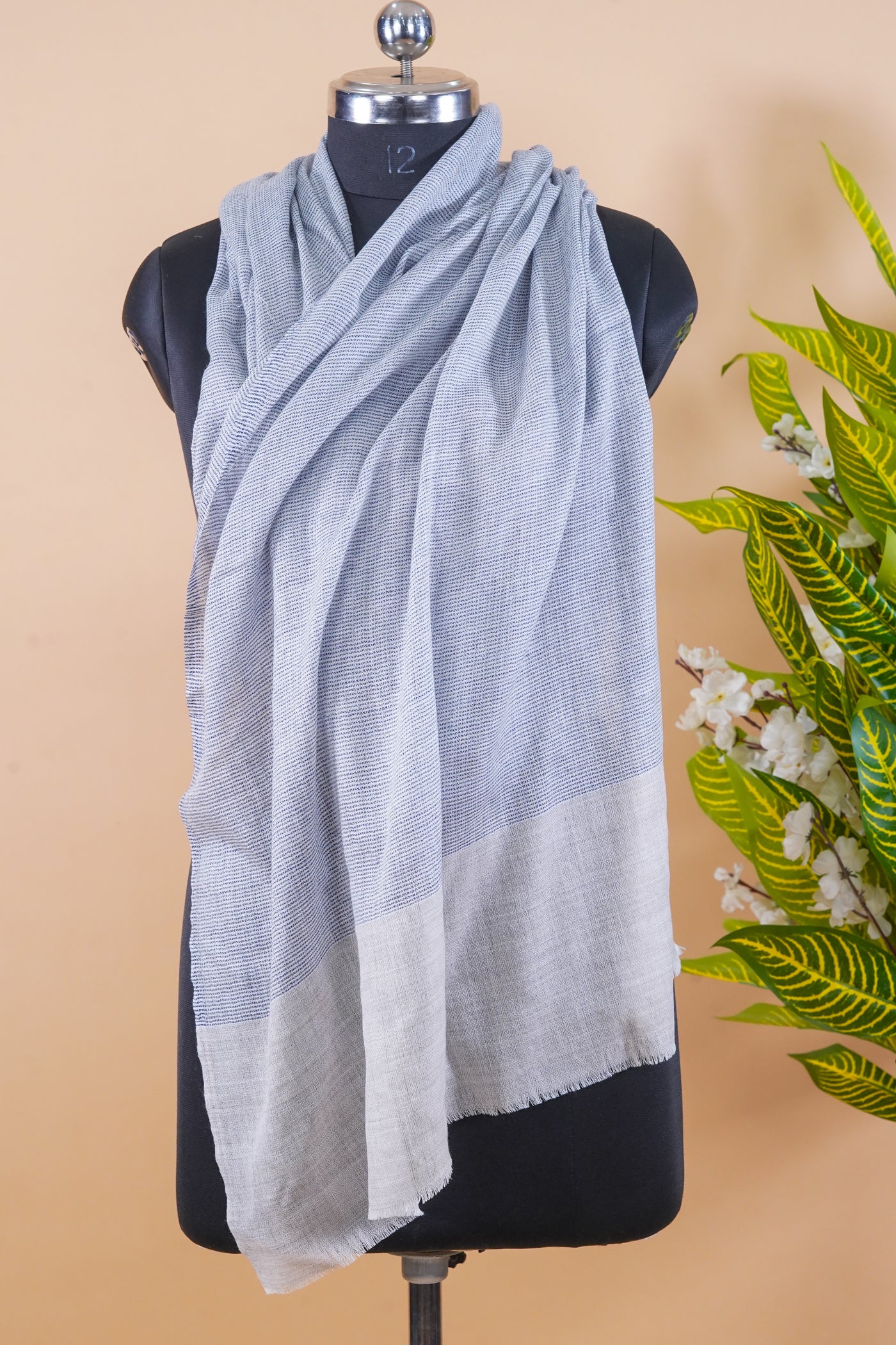 Classic Fine Merino wool Checkered Scarf