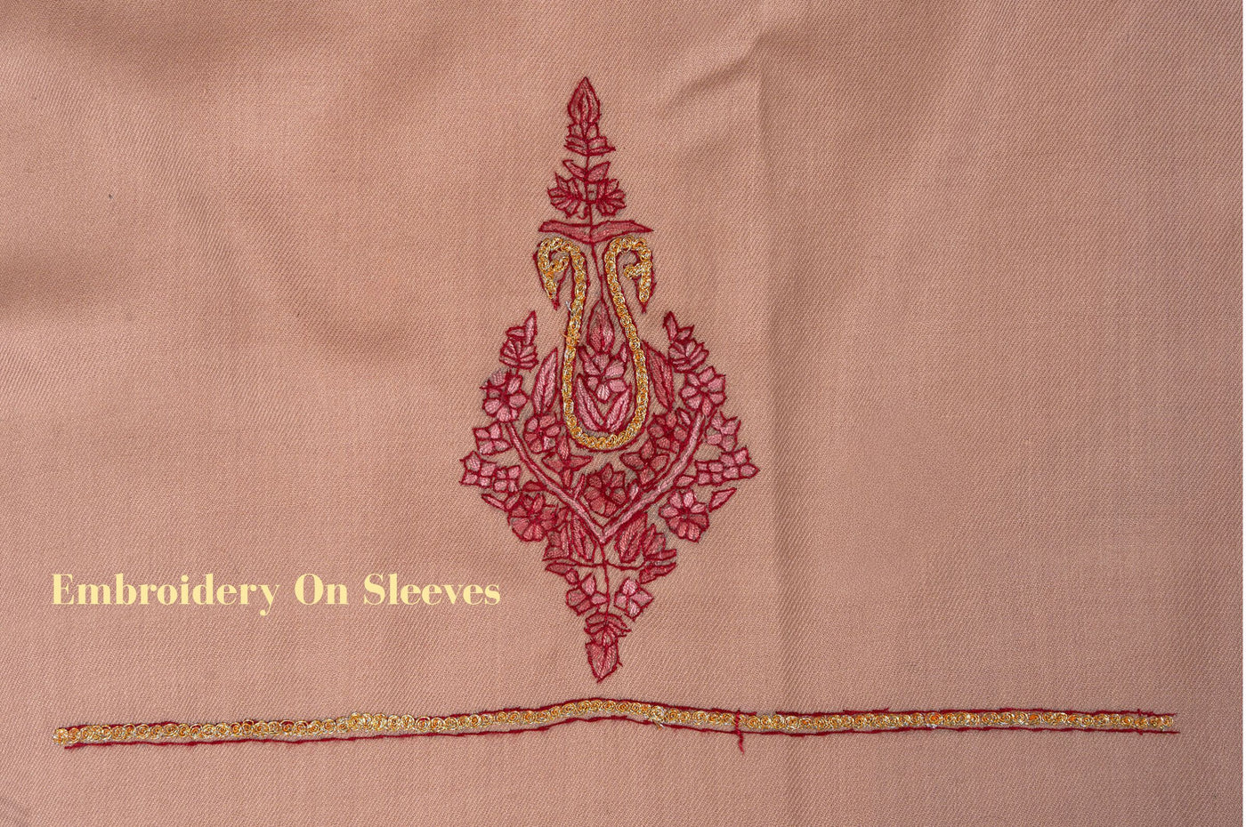 Blush Beige Sozni Hand Embroidered Suit