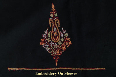 Midnight Black Sozni Hand Embroidered Suit