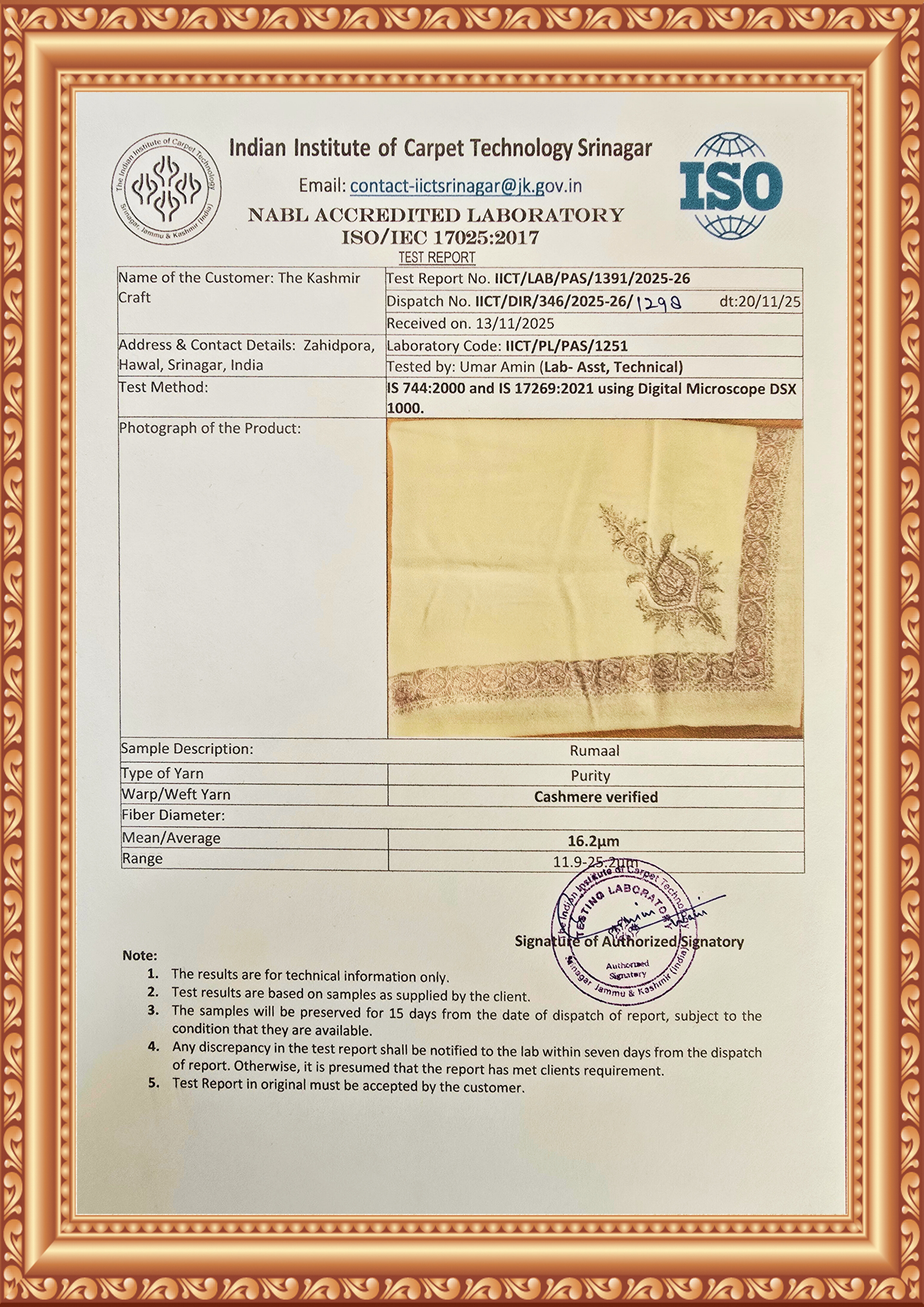 Mocha Lace Rumal — Cashmere Sozni Hand Embroidered