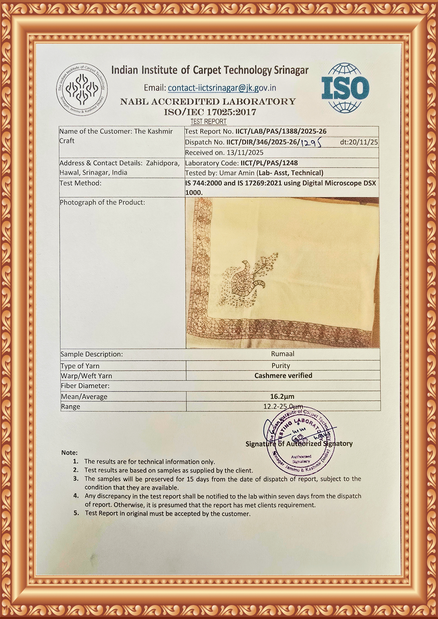 Rosewood Charm Rumal — Cashmere Sozni Hand Embroidered