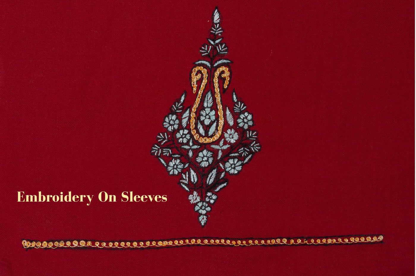 Maroon Royal Sozni Hand Embroidered Suit