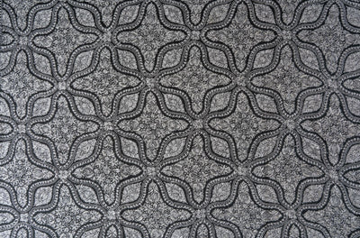 2.5 Yards | Siyah Jamawar — Sozni Hand-Embroidered Shawl in Monochrome Elegance