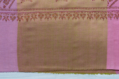 Gulaabi Daastaan – Rose Sozni Hand-Embroidered Pashmina Shawl