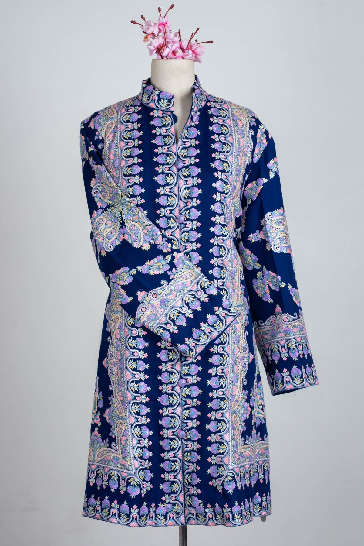Royal Garden Aari Hand Embroidered Long Jacket