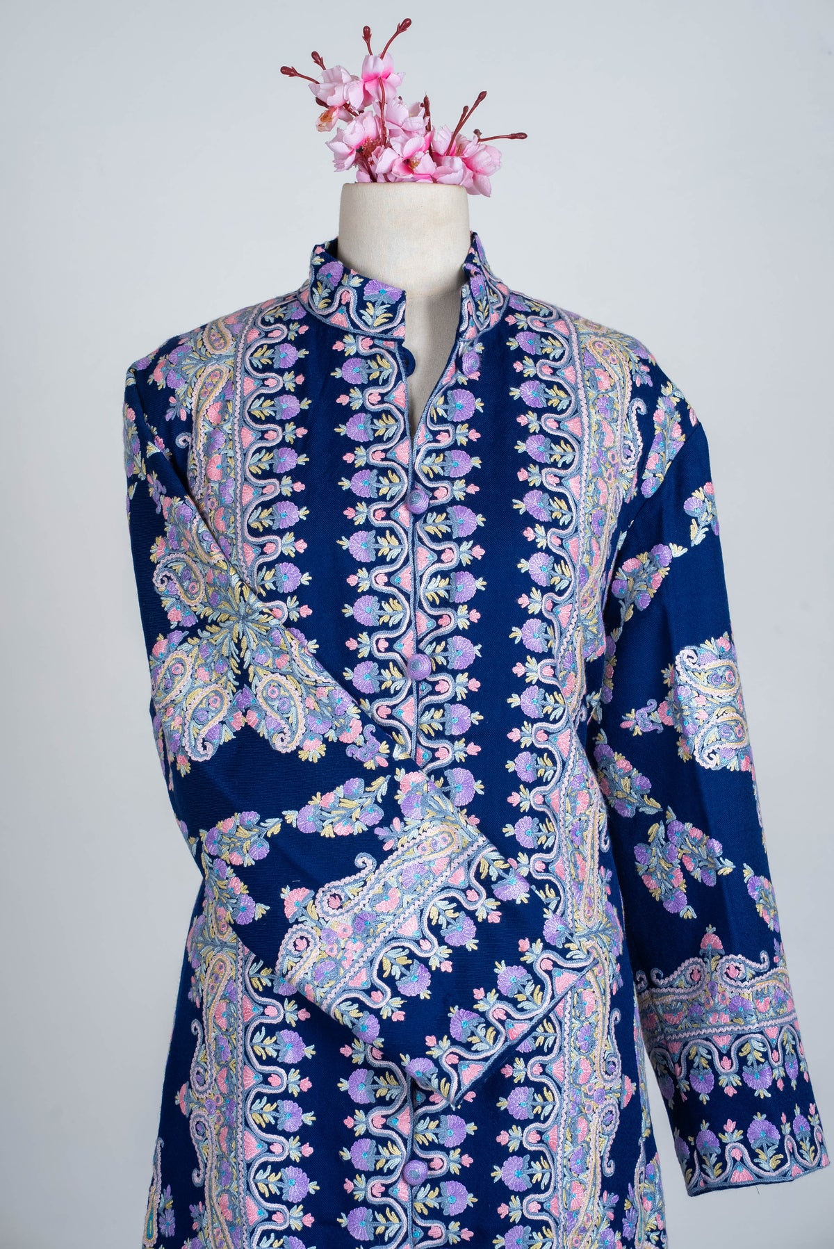 Royal Garden Aari Hand Embroidered Long Jacket