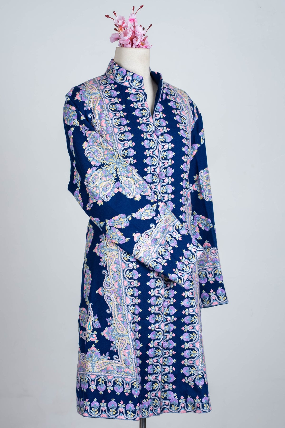Royal Garden Aari Hand Embroidered Long Jacket